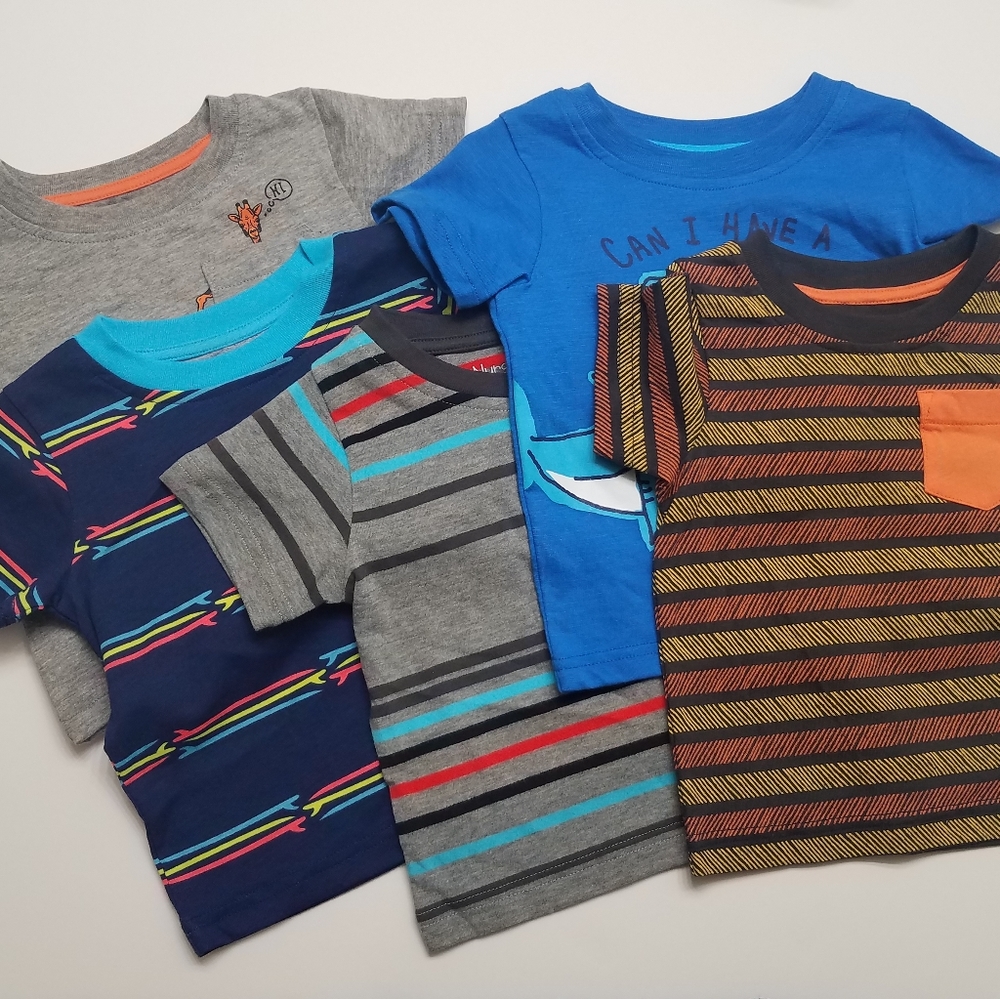 Nursery Rhyme Set of 5 T-shirts with Pockets